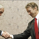 Rand Paul, right, and his father, Ron Paul (Washington Post)